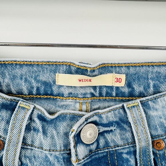 Levi’s Big E Wedgie Jeans Women’s Size 30 Button Fly High Rise Straight Leg - Picture 3 of 10